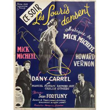LA MELODIA MISTERIOSA Movie Poster- 23x32 in. - 1956 - Juan Fortuny, Dany Carrel