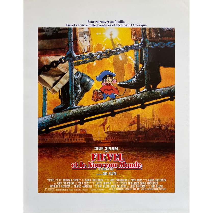 FIEVEL ET LE NOUVEAU MONDE Synopsis- 21x30 cm. - 1986 - Christopher Plummer, Don Bluth