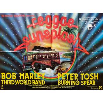 REGGAE SUNSPLASH Affiche de cinéma- 80x120 cm. - 1980 - Peter Tosh, Bob Marley