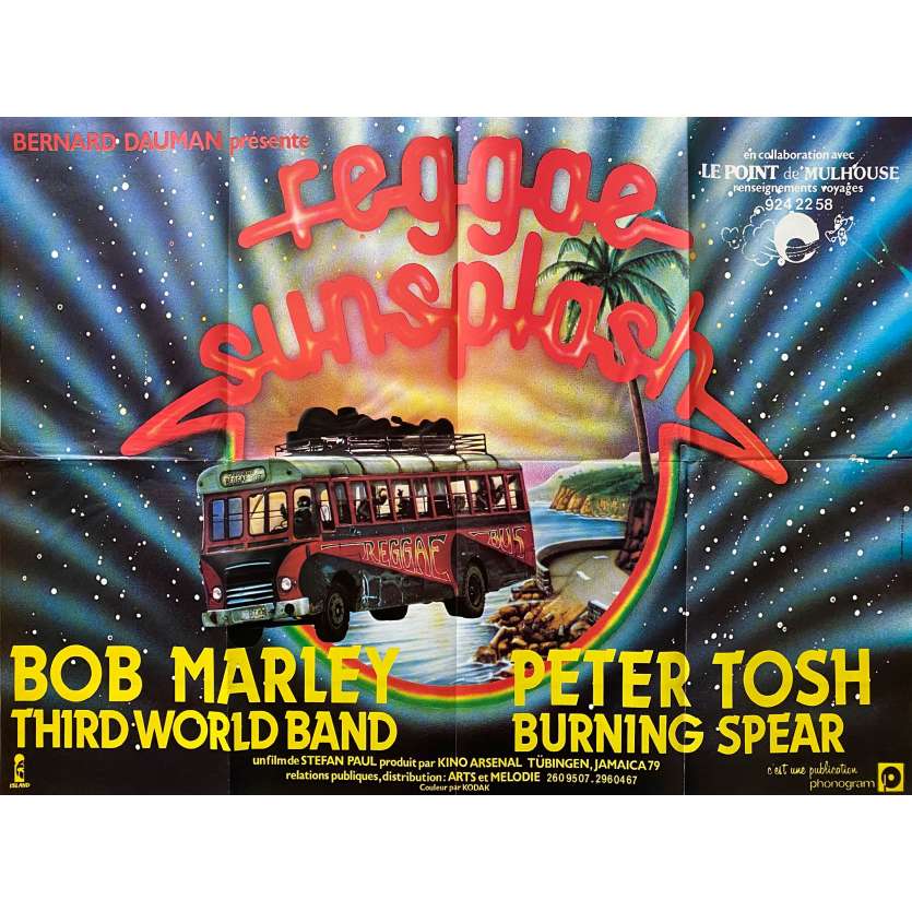 REGGAE SUNSPLASH Movie Poster- 32x47 in. - 1980 - Bob Marley, Peter Tosh