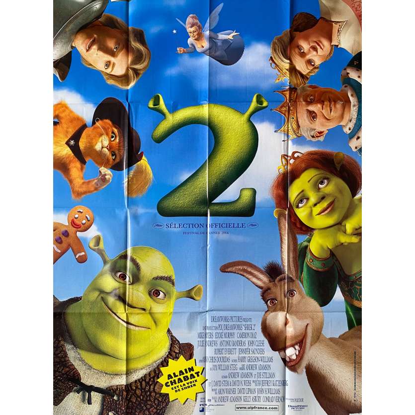 SHREK 2 Affiche de cinéma- 120x160 cm. - 2004 - Eddie Murphy, Mike Myers