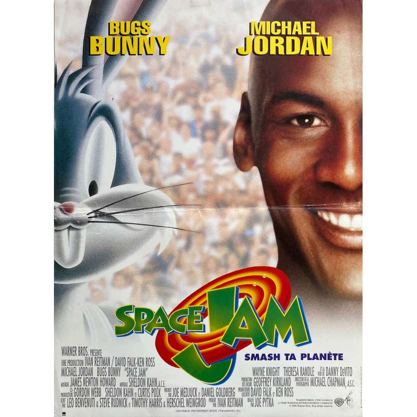 SPACE JAM Affiche de cinéma- 40x54 cm. - 1996 - Michael Jordan, Bugs Bunny