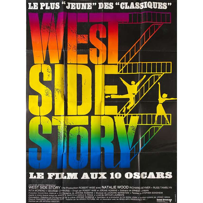 WEST SIDE STORY Affiche de cinéma- 120x160 cm. - 1961/R1970 - Natalie Wood, Robert Wise