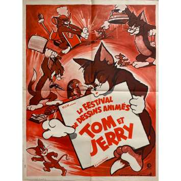 FESTIVAL TOM ET JERRY Affiche de cinéma- 60x80 cm. - 1961 - William Hanna, Joseph Barbera