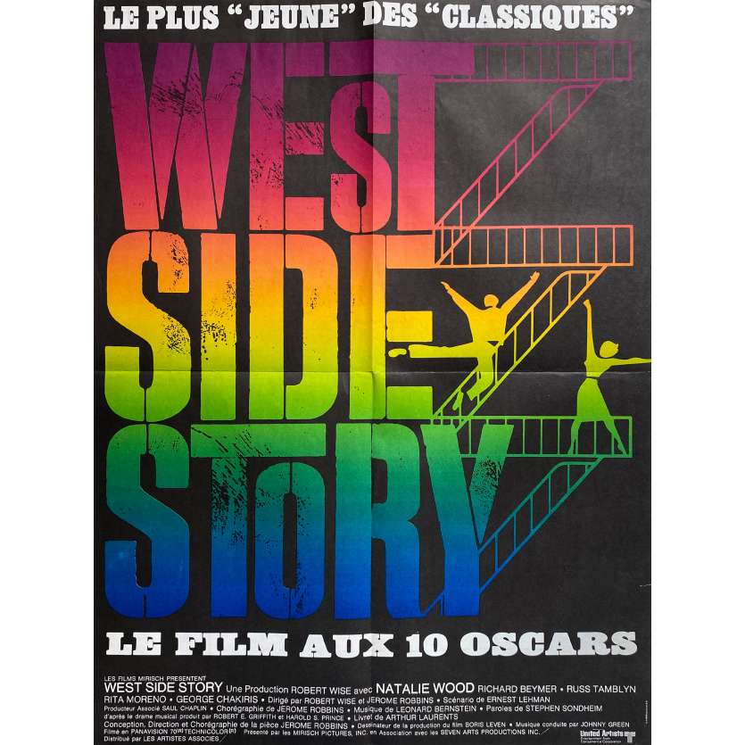 WEST SIDE STORY Affiche de cinéma- 60x80 cm. - 1961/R1970 - Natalie Wood, Robert Wise