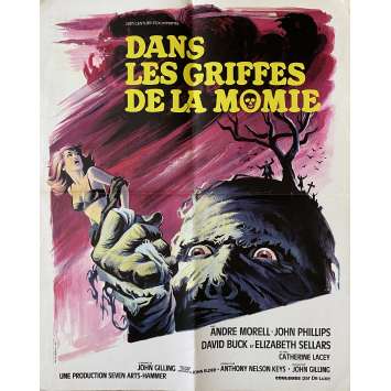 DANS LES GRIFFES DE LA MOMIE Affiche de cinéma- 40x60 cm. - 1967 - Hammer Films, John Gilling
