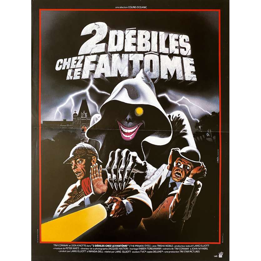 2 DEBILES CHEZ LES FANTOMES Affiche de cinéma- 40x54 cm. - 1980 - Don Knotts, Lang Elliott