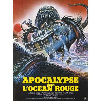 APOCALYPSE DANS L'OCEAN ROUGE Affiche de cinéma- 40x54 cm. - 1984 - Michael Sopkiw, Lamberto Bava