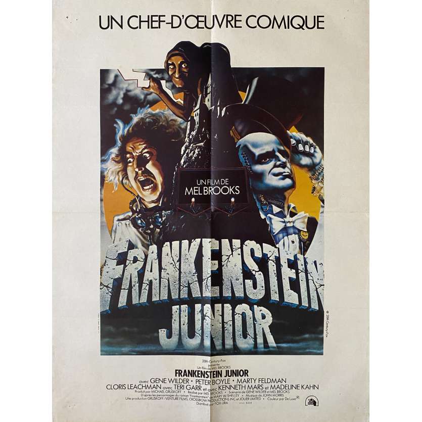 FRANKENSTEIN JUNIOR Affiche de cinéma- 60x80 cm. - 1974 - Gene Wilder, Mel Brooks