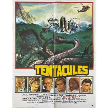 TENTACLES Movie Poster- 23x32 in. - 1977 - Ovidio G. Assonitis, John Huston