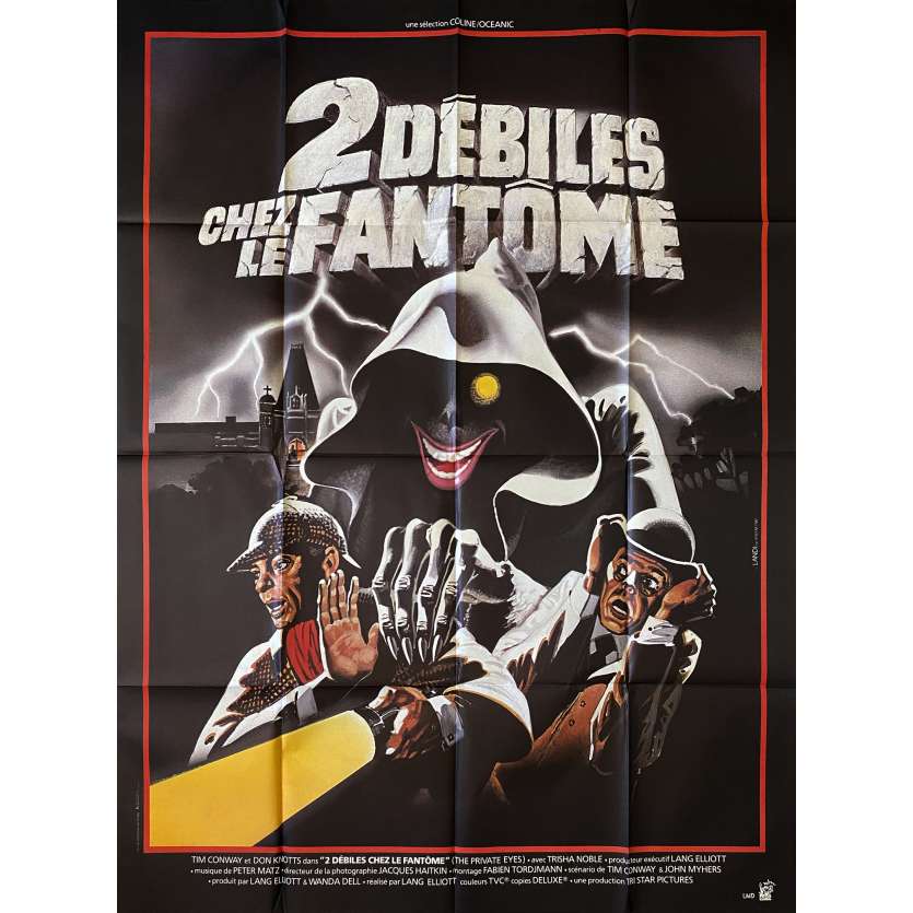 2 DEBILES CHEZ LES FANTOMES Affiche de cinéma- 120x160 cm. - 1980 - Don Knotts, Lang Elliott