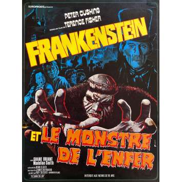 FRANKENSTEIN ET LE MONSTRE DE L'ENFER Synopsis 2p - 21x30 cm. - 1974 - Peter Cushing, Hammer Films