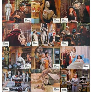 THE MUMMY'S SHROUD Lobby Cards x12 - 9x12 in. - 1967 - John Gilling, André Morell