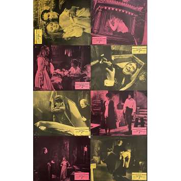 DRACULA HAS RISEN FROM THE GRAVE Lobby Cards x8 - 9x12 in. - 1968 - Freddie Francis, Christopher Lee