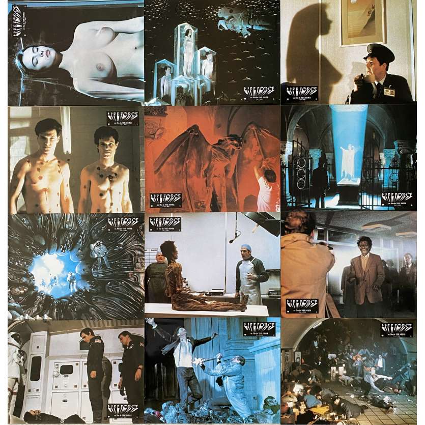 Lifeforce French Lobby Cards 9x12 In 1985 X12