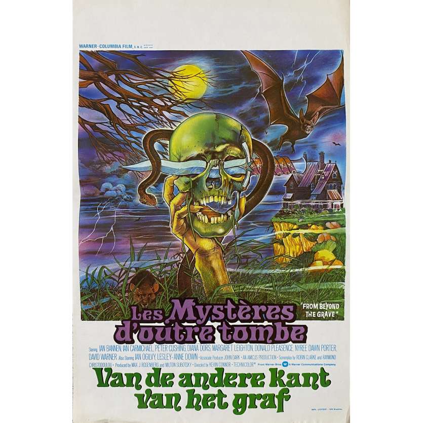 FRISSONS D'OUTRE TOMBE Affiche de cinéma- 35x55 cm. - 1974 - Peter Cushing, Kevin Connor