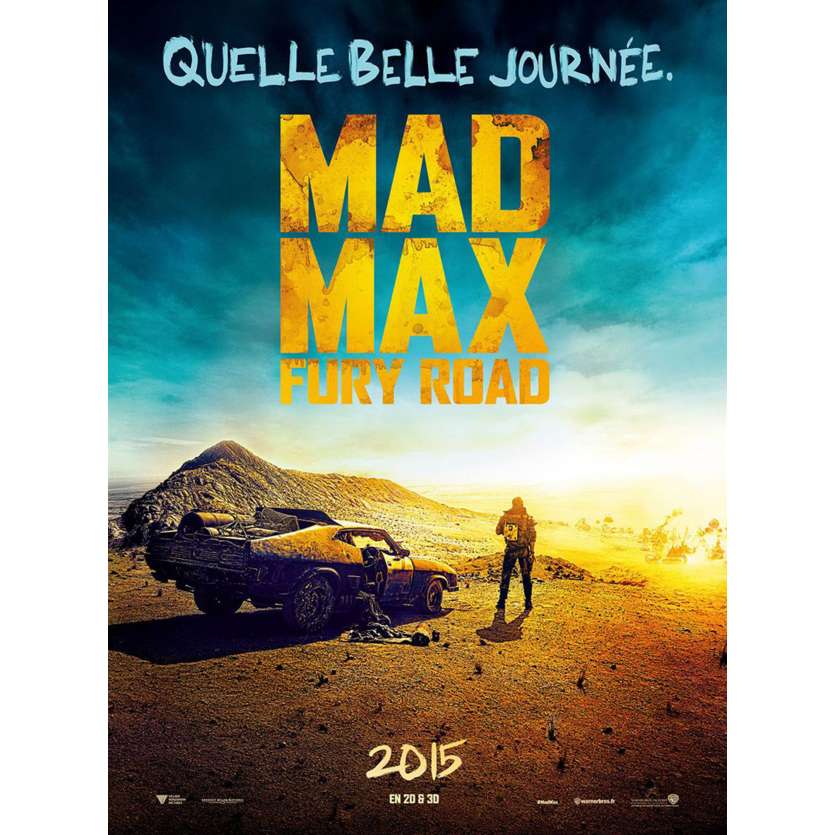 MAD MAX FURY ROAD French Movie Poster15x21 - 2015 - George Miller, Tom Hardy