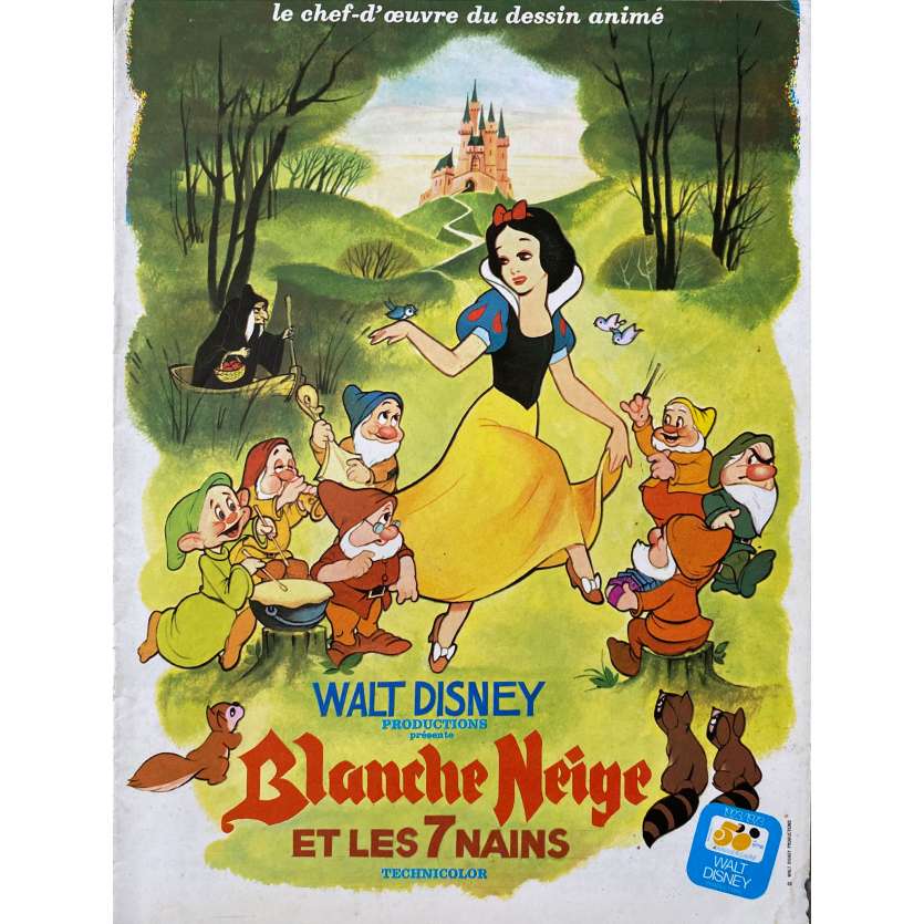 BLANCHE NEIGE ET LES SEPT NAINS Synopsis 8p - 24x30 cm. - 1937/R1973 - Adriana Caselotti, Walt Disney