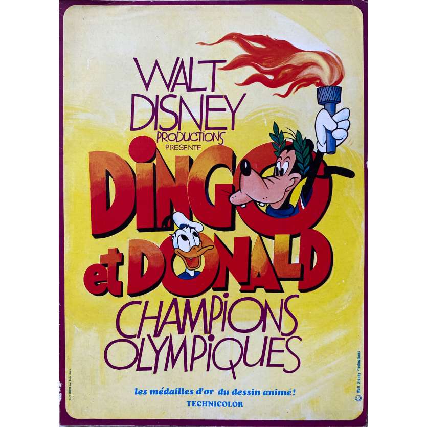 DINGO ET DONALD CHAMPIONS OLYMPIQUES Synopsis 6p - 24x30 cm. - 1972 - Jack Hannah, Walt Disney
