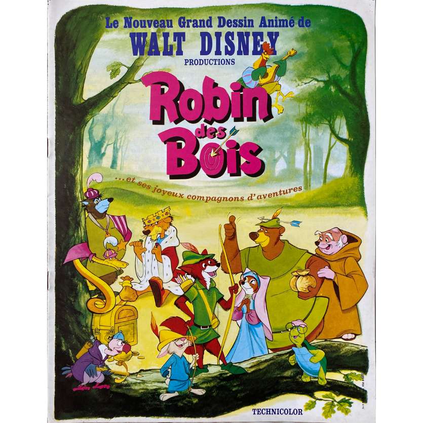 ROBIN DES BOIS Disney Synopsis 8p - 24x30 cm. - 1973 - Brian Beford, Walt Disney