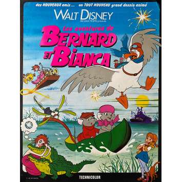 BERNARD ET BIANCA Affiche de cinéma- 40x54 cm. - 1977 - Eva Gabor, Walt Disney