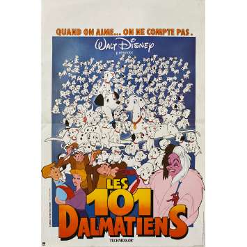 LES 101 DALMATIENS Affiche de cinéma- 40x60 cm. - 1961/R1987 - Rod Taylor, Walt Disney