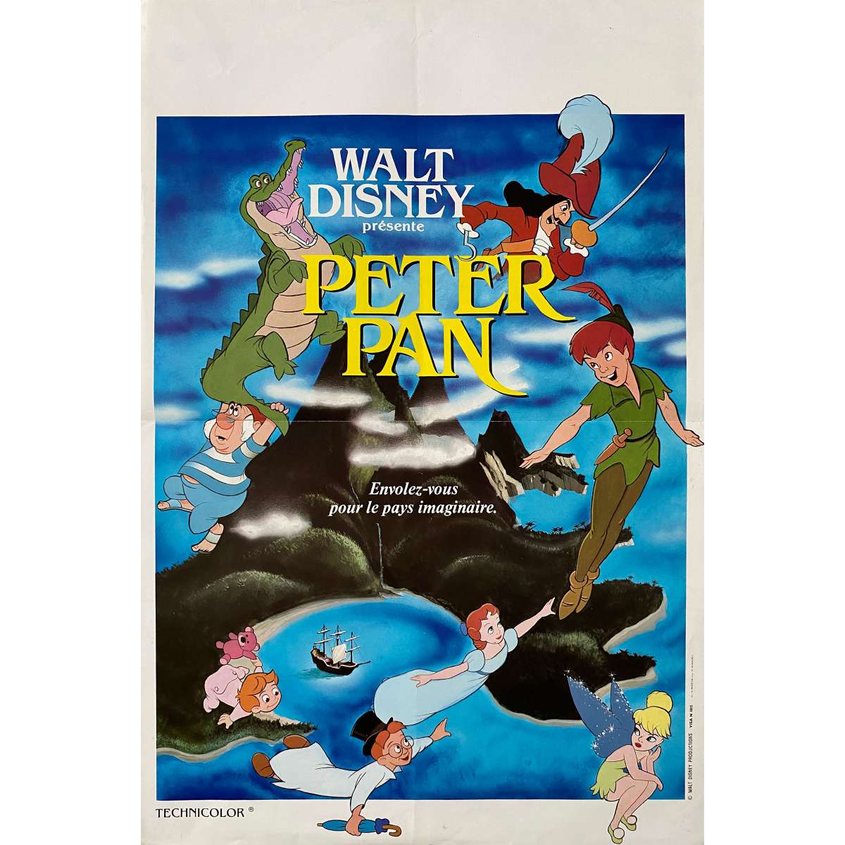 Affiche De Film Francaise De Peter Pan 40x60 Cm Affiche De Film Francaise De Peter Pan 40x60 Cm