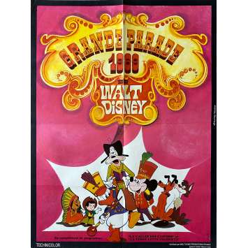 LA GRANDE PARADE DE WALT DISNEY Affiche de cinéma- 60x80 cm. - 1969 - Mickey Mouse, Walt Disney