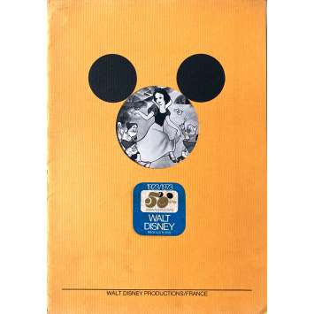 BLANCHE NEIGE ET LES SEPT NAINS Dossier de presse 24p, avec 3 photos de presse. - 21x30 cm. - 1937/R1973 - Walt Disney