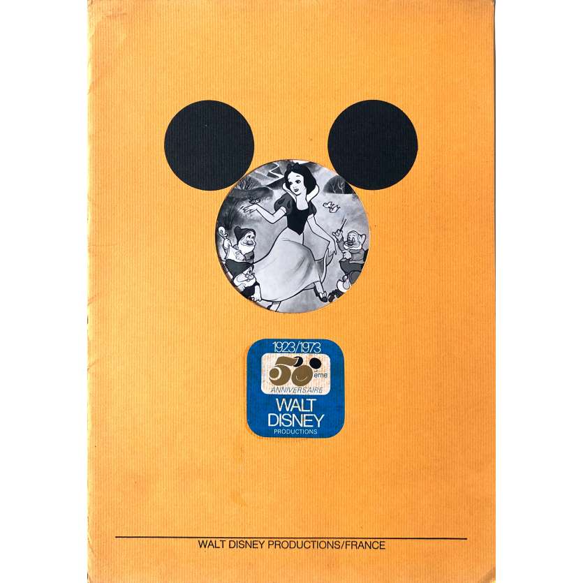SNOW WHITE AND THE SEVEN DWARFS Pressbook 24p, with 3 press stills. - 9x12 in. - 1937/R1973 - Walt Disney