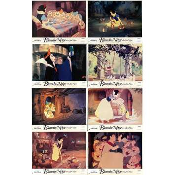 BLANCHE NEIGE ET LES SEPT NAINS Photos de film x8 - 21x30 cm. - 1937/R1992 - Adriana Caselotti, Walt Disney