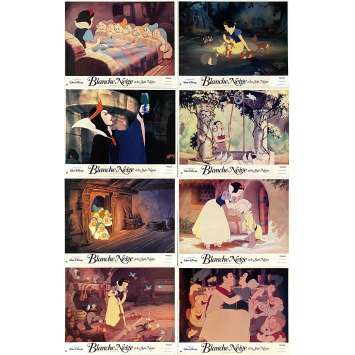 SNOW WHITE AND THE SEVEN DWARFS Lobby Cards x8 - 9x12 in. - 1937/R1992 - Walt Disney, Adriana Caselotti