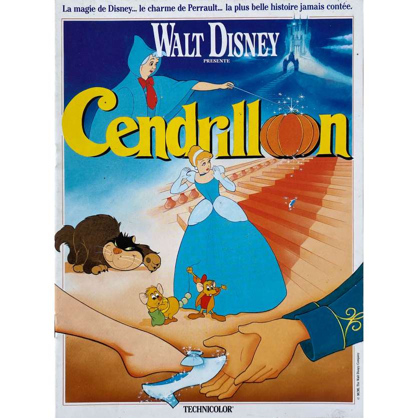 CENDRILLON Dossier de presse 16p - 18x24 cm. - 1950/R1986 - Ilien Woods, Walt Disney