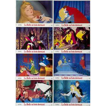 SLEEPING BEAUTY Lobby Cards x8 - 9x12 in. - 1959/R1995 - Walt Disney, Mary Costa