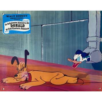 LA FABULEUSE HISTOIRE DE DONALD ET DES CASTORS JUNIORS Photo de film N02 - 24x30 cm. - 1975 - Donald Duck, Walt Disney
