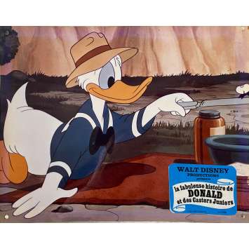 LA FABULEUSE HISTOIRE DE DONALD ET DES CASTORS JUNIORS Photo de film N05 - 24x30 cm. - 1975 - Donald Duck, Walt Disney