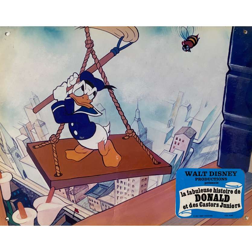 LA FABULEUSE HISTOIRE DE DONALD ET DES CASTORS JUNIORS Photo de film N08 - 24x30 cm. - 1975 - Donald Duck, Walt Disney
