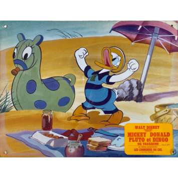 LET'S RELAX Lobby Cards N02 - 10x12 in. - 1974 - Walt Disney, Donald Duck
