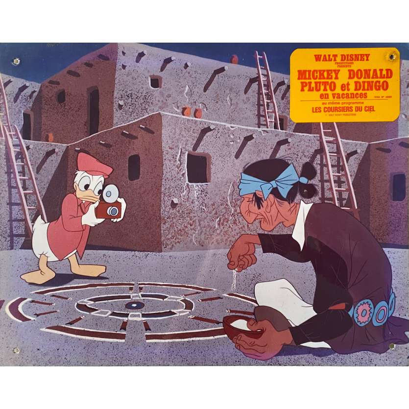 LET'S RELAX Lobby Cards N03 - 10x12 in. - 1974 - Walt Disney, Donald Duck