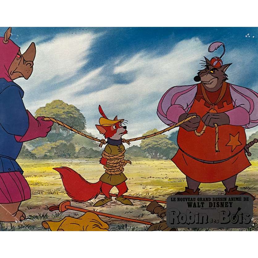 DISNEY'S ROBIN HOOD Lobby Card N01 - 10x12 in. - 1973 - Walt Disney, Brian Beford