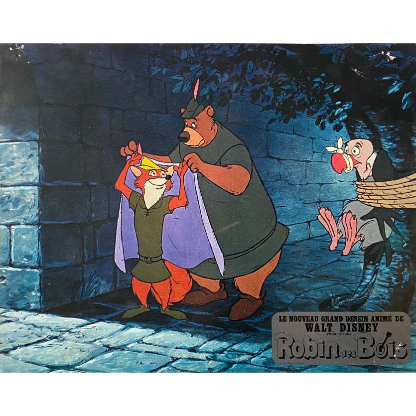 DISNEY'S ROBIN HOOD Lobby Card N02 - 10x12 in. - 1973 - Walt Disney, Brian Beford