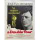 A DOUBLE TOUR Affiche de film entoilée- 60x80 cm. - 1959 - Jean-Paul Belmondo, Claude Chabrol