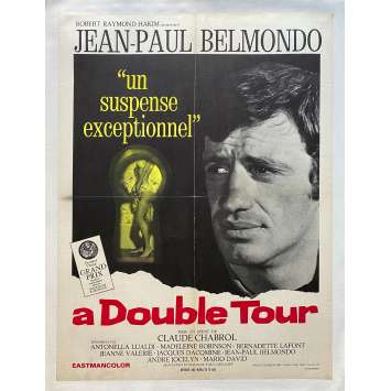 WEB OF PASSION Movie Poster- 23x32 in. - 1959 - Claude Chabrol, Jean-Paul Belmondo