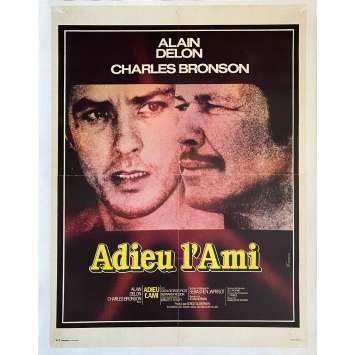 ADIEU L'AMI Affiche de film entoilée- 60x80 cm. - 1968 - Alain Delon, Charles Bronson, Jean Herman