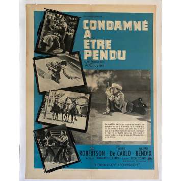 CONDAMNE A ETRE PENDU Affiche de film entoilée- 60x80 cm. - 1964 - Dale Robertson, William F. Claxton