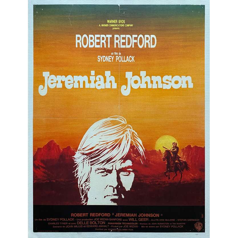 JEREMIAH JOHNSON Affiche de film entoilée- 60x80 cm. - 1972 - Robert Redford, Sidney Pollack