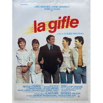 LA GIFLE Affiche de film entoilée- 60x80 cm. - 1974 - Lino Ventura, Claude Pinoteau