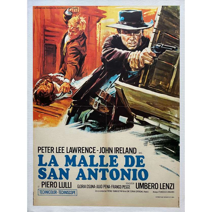 PISTOL FOR A HUNDRED COFFINS Movie Poster- 23x32 in. - 1968 - Umberto Lenzi, Peter Lee Lawrence
