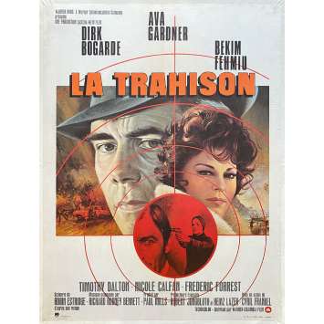 LA TRAHISON Affiche de film entoilée- 60x80 cm. - 1975 - Ava Gardner, Cyril Frankel