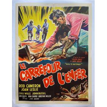 LE CARREFOUR DE L'ENFER Affiche de film entoilée- 60x80 cm. - 1954 - Rod Cameron, Joseph Kane